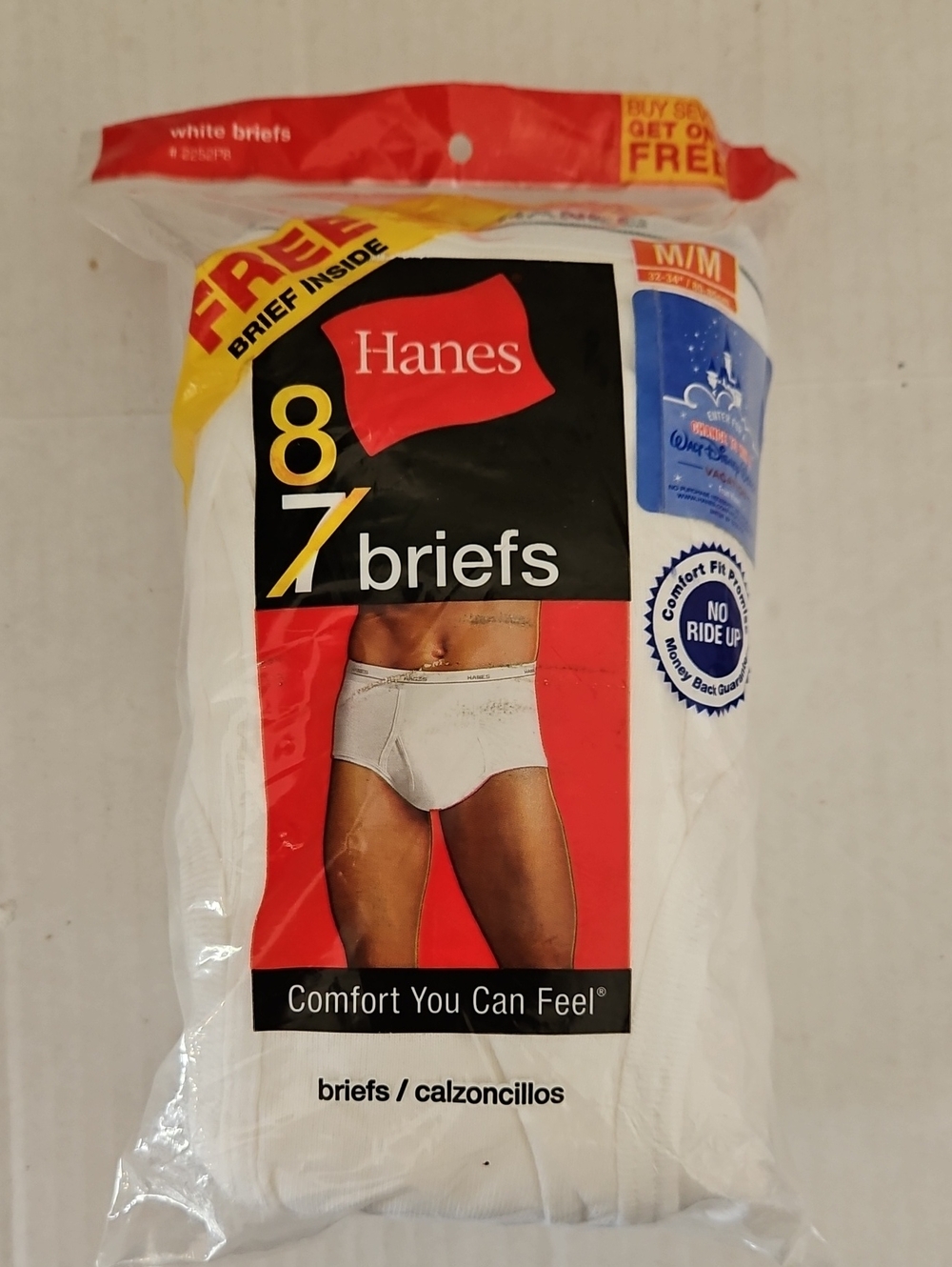 Hanes White Men’s Briefs Pack - Classic Cotton Support